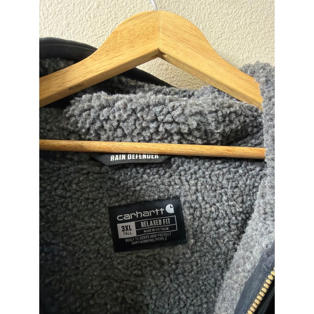 Men's Carhartt Hooded Jacket Size 3XL Tall - Picture 3 of 4